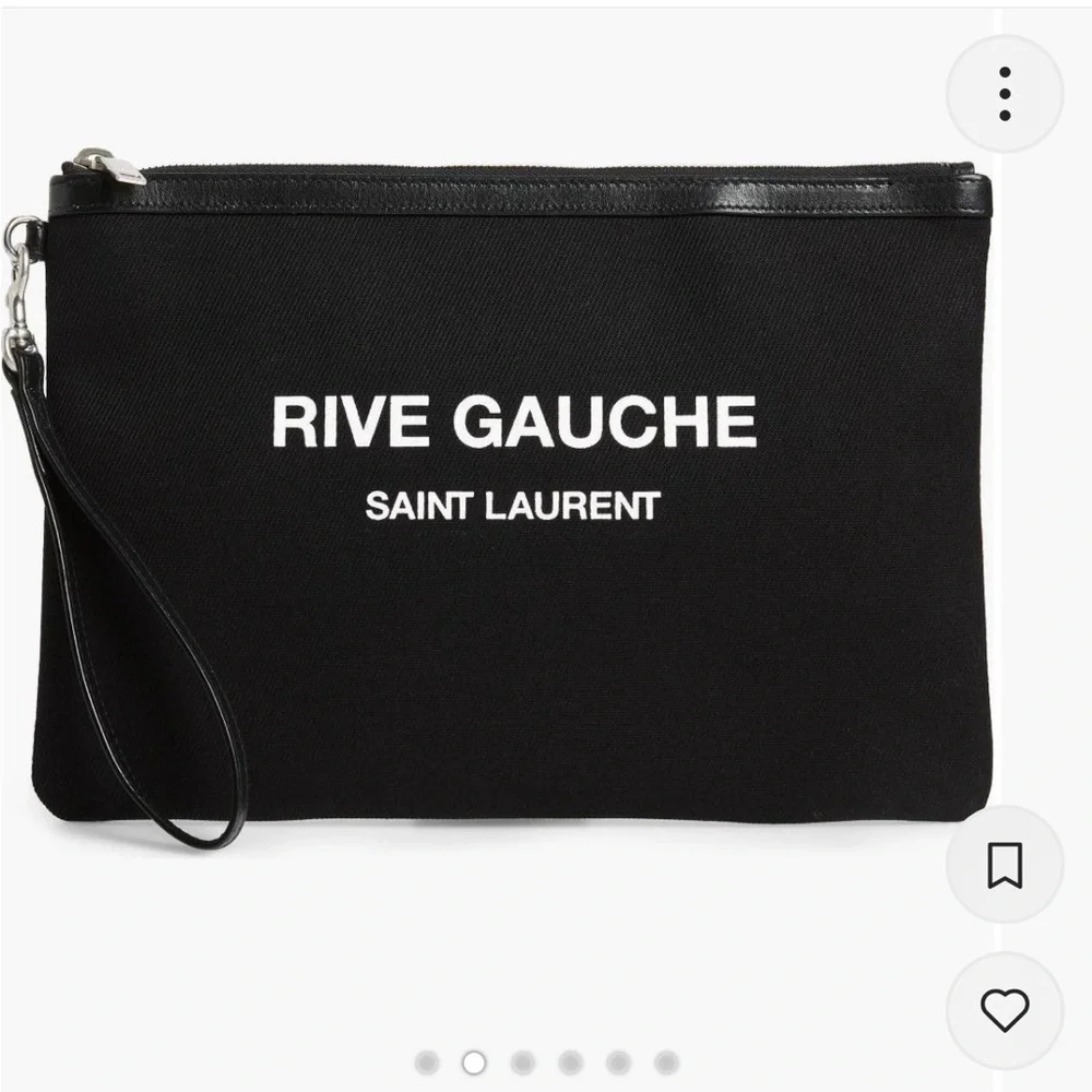 Saint Laurent Black Minimalist Clutch - Picture 2 of 6
